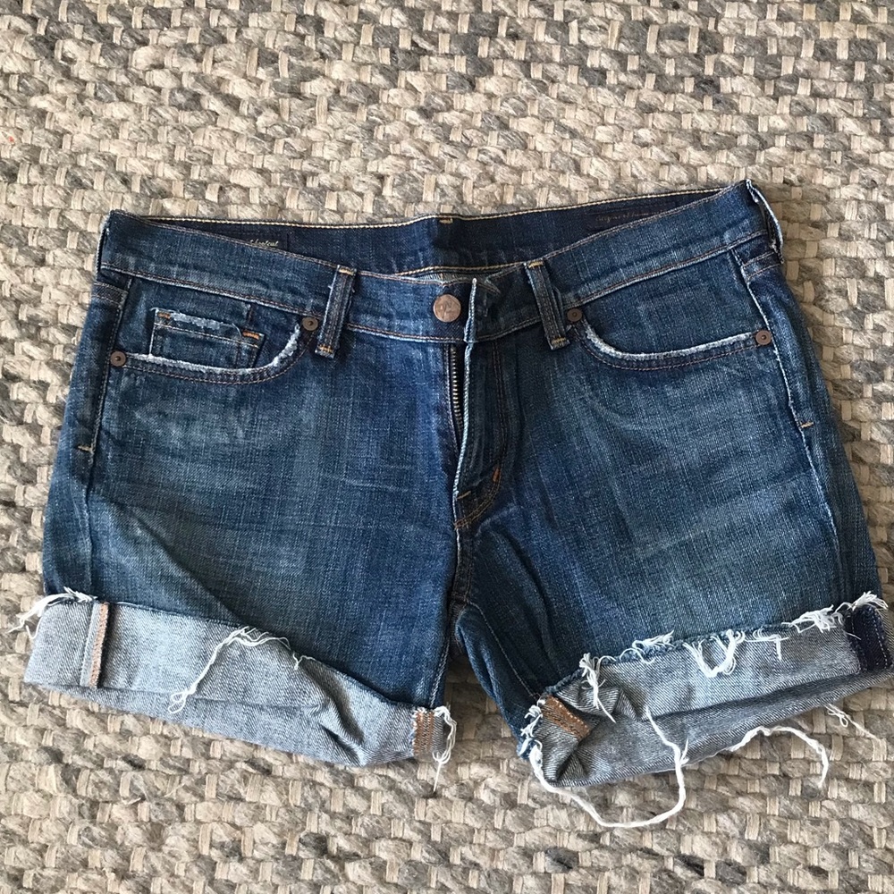 CITIZEN OF HUMANITY CUTOFF JEAN SHORTS